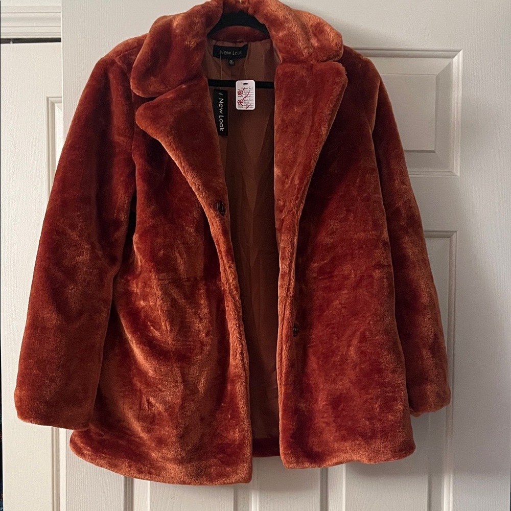 New Look Women's Teddy Jacket - Rich Rust